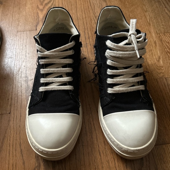 Rick Owen DRKSHDW Ripped Low Ramones